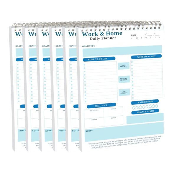 BrighterFutureLiving Work & Home To-Do Daily Planner Notepad